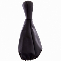 Ручка КПП SKYWAY кожа иск. 2108-09 с чехлом черная /4шт